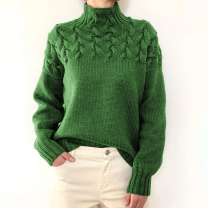 Milly Knitted Turtleneck Sweater For Women Warm Cozy Durable Soft Yarn Winter Fashion Essential For Stylish Everyday