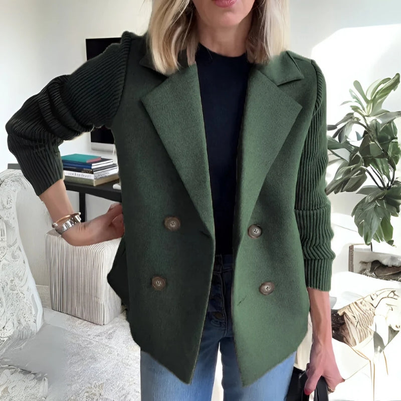 Léa Soft Knit Blazer For Women Elegant Yet Cozy Comfort, Structured Yet Cardigan Flexible