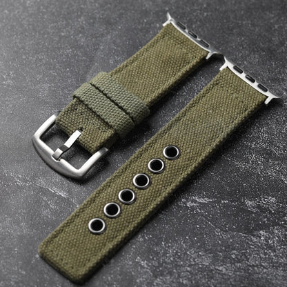 Theodore Textured Watch Band For Men With Solid Buckle Closure Durable Nylon Strap