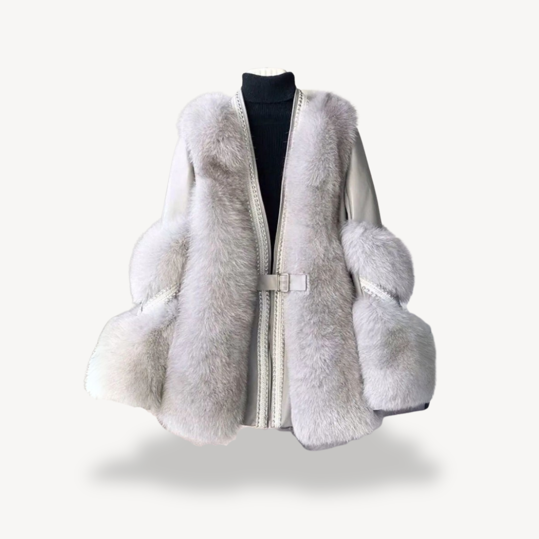 Women's Fashionable Fur Coat | Long