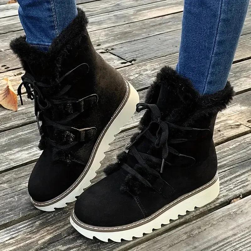 Women's Winter Boots with Plush Lining and Durable Sole