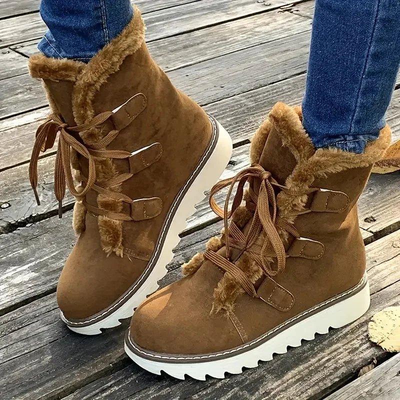 Women's Winter Boots with Plush Lining and Durable Sole