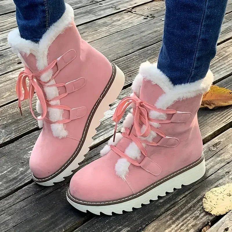 Women's Winter Boots with Plush Lining and Durable Sole