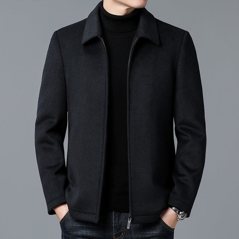 Nordisk Flair Mens Jacket Tailored Fit Soft Luxury Fabric Zipper Closure Hip Length