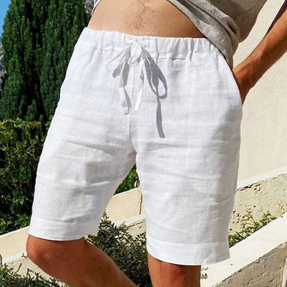 Jelle Mens Linen Shorts Breathable Lightweight Casual Summer Wear For Men Relaxed Fit