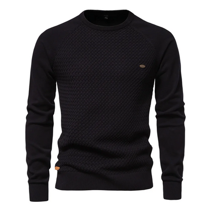 Crew‑Neck Jumper with Long Sleeves for Men