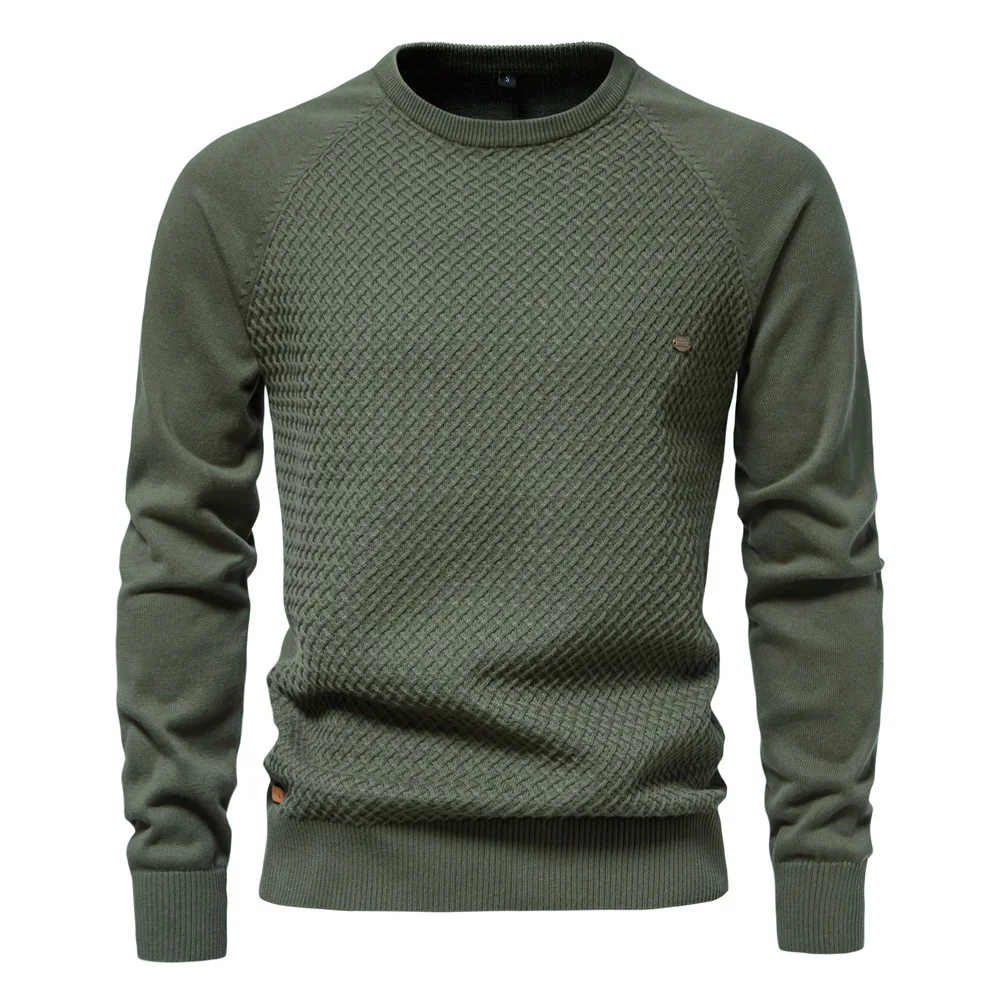 Crew‑Neck Jumper with Long Sleeves for Men