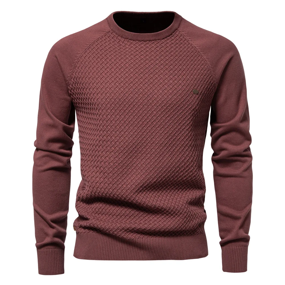 Crew‑Neck Jumper with Long Sleeves for Men