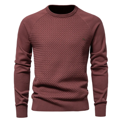 Crew‑Neck Jumper with Long Sleeves for Men