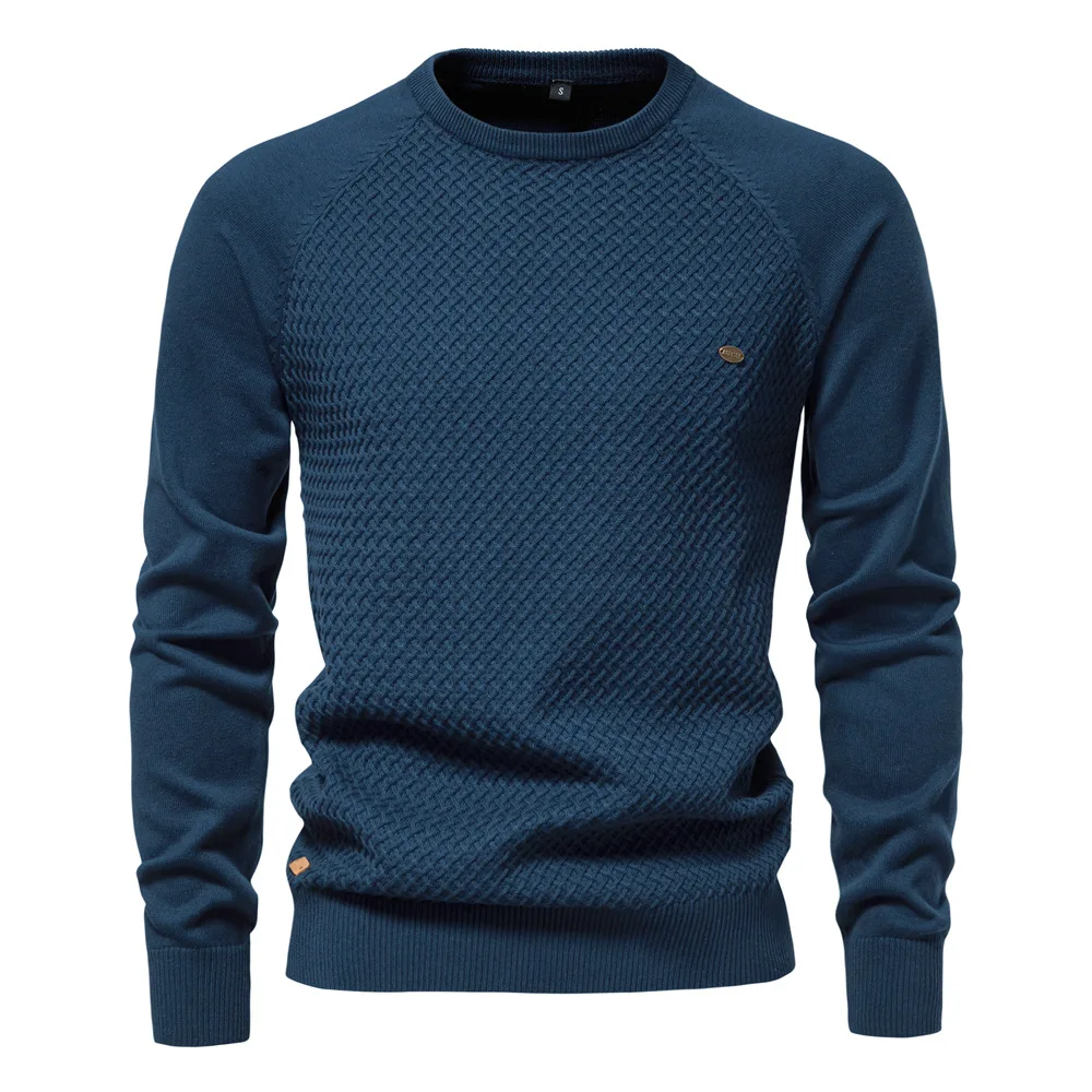 Crew‑Neck Jumper with Long Sleeves for Men