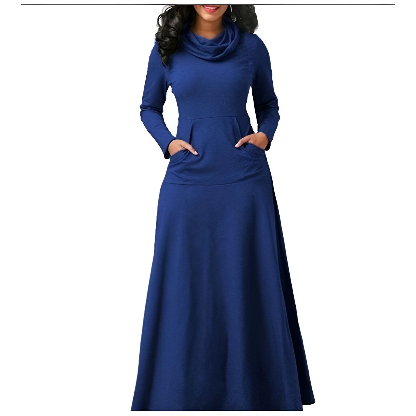 Long Sleeve Winter Dress For Women, Elegant Comfort And Warmth, Versatile Autumn To Winter Fashion