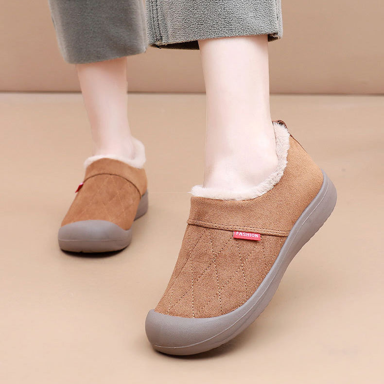 Women Orthopaedic Wide Fit Slipper Boots Anti Slip Warm Fleece For Cozy Winter Comfort