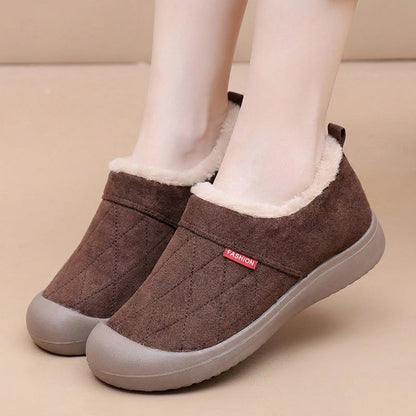 Women Orthopaedic Wide Fit Slipper Boots Anti Slip Warm Fleece For Cozy Winter Comfort