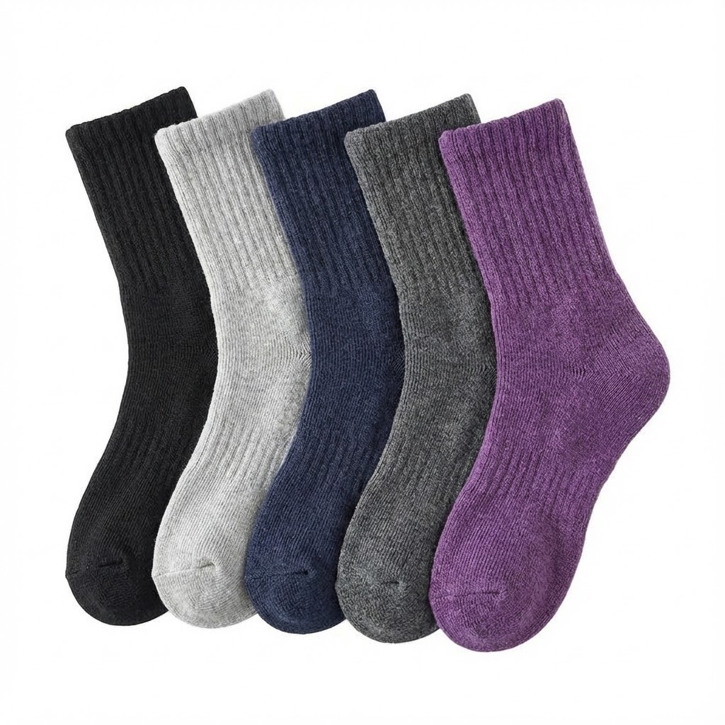 Women’s Thick Wool Winter Socks 5 Pairs – Thermal Crew Socks - Urbann-Vibe