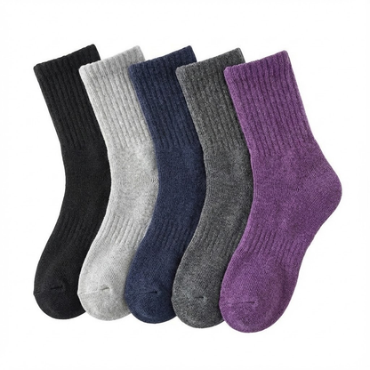 Women’s Thick Wool Winter Socks 5 Pairs – Thermal Crew Socks - Urbann-Vibe