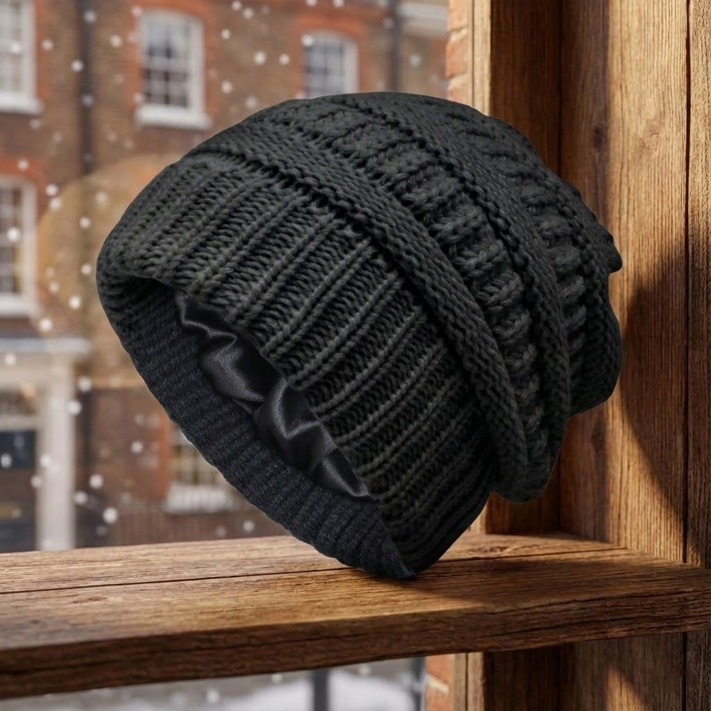 Women's Thermal Winter Beanie Fleece Lined For Outdoor Warmth And All Day Comfort