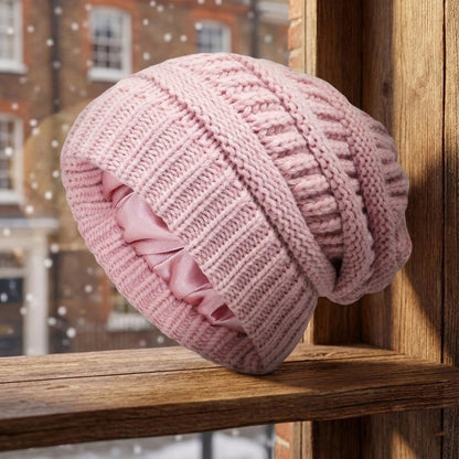Women's Thermal Winter Beanie Fleece Lined For Outdoor Warmth And All Day Comfort