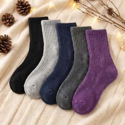 Womens Thick Wool Winter Socks 5 Pack Thermal Crew Warm Breathable All Day Comfort
