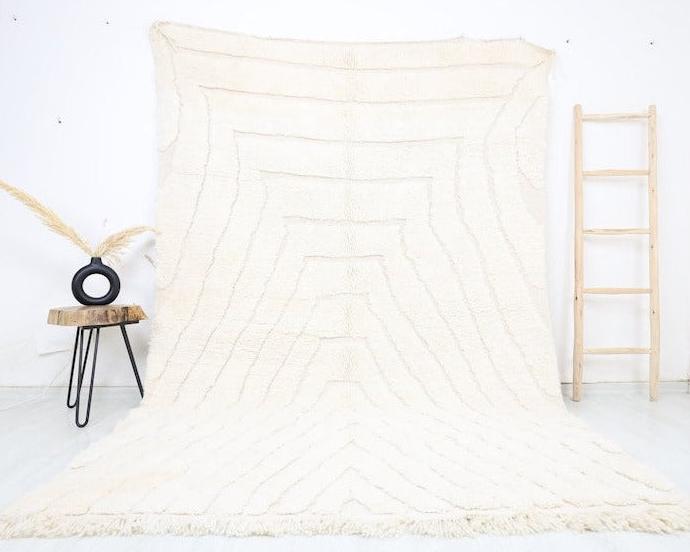 Illi Beni Ourain Rug 6'4" x 9'8" - TrendAura