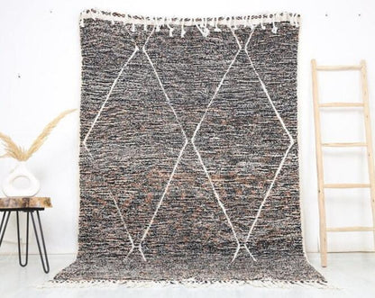 Tamza Beni Ourain Rug 5'4" x 8'2" - TrendAura