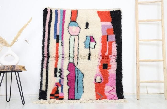 Markunda Beni Ourain Rug 3'9" x 4'7" - TrendAura