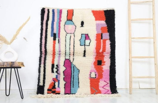 Markunda Beni Ourain Rug 3'9" x 4'7" - TrendAura