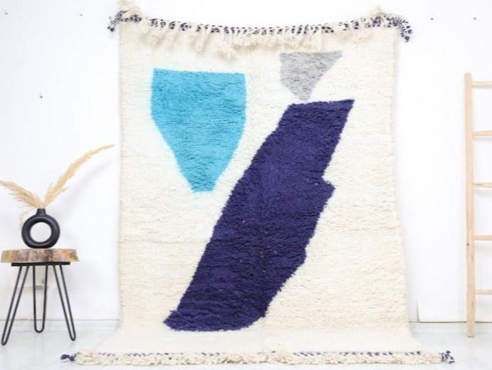 Dihya Beni Ourain Rug 5'2" x 7'7" - TrendAura