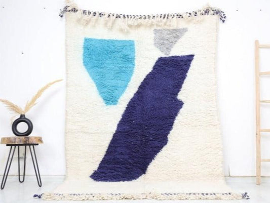 Dihya Beni Ourain Rug 5'2" x 7'7" - TrendAura
