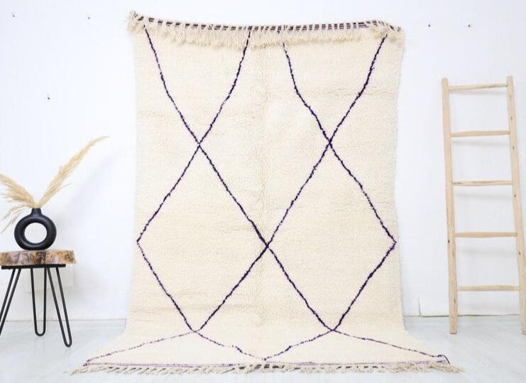 Izlam Beni Ourain Rug 5'1" x 8'2" - TrendAura