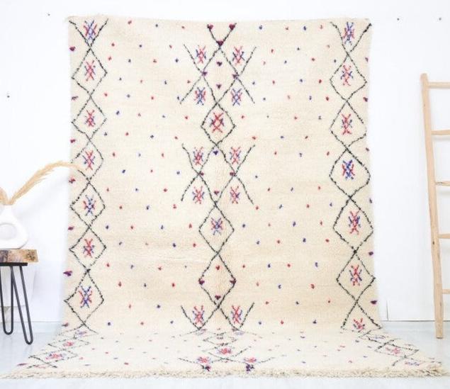 Tasa Beni Ourain Rug 5'9" x 9'2" - TrendAura
