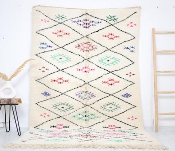 Sakina Beni Ourain Rug 5'2" x 8'5" - TrendAura