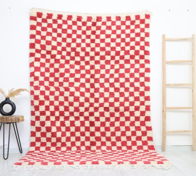 Tayri Beni Ourain Rug 5'2" x 8'2" - TrendAura