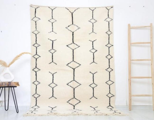 Lunja Beni Ourain Rug 4'9" x 7'4" - TrendAura