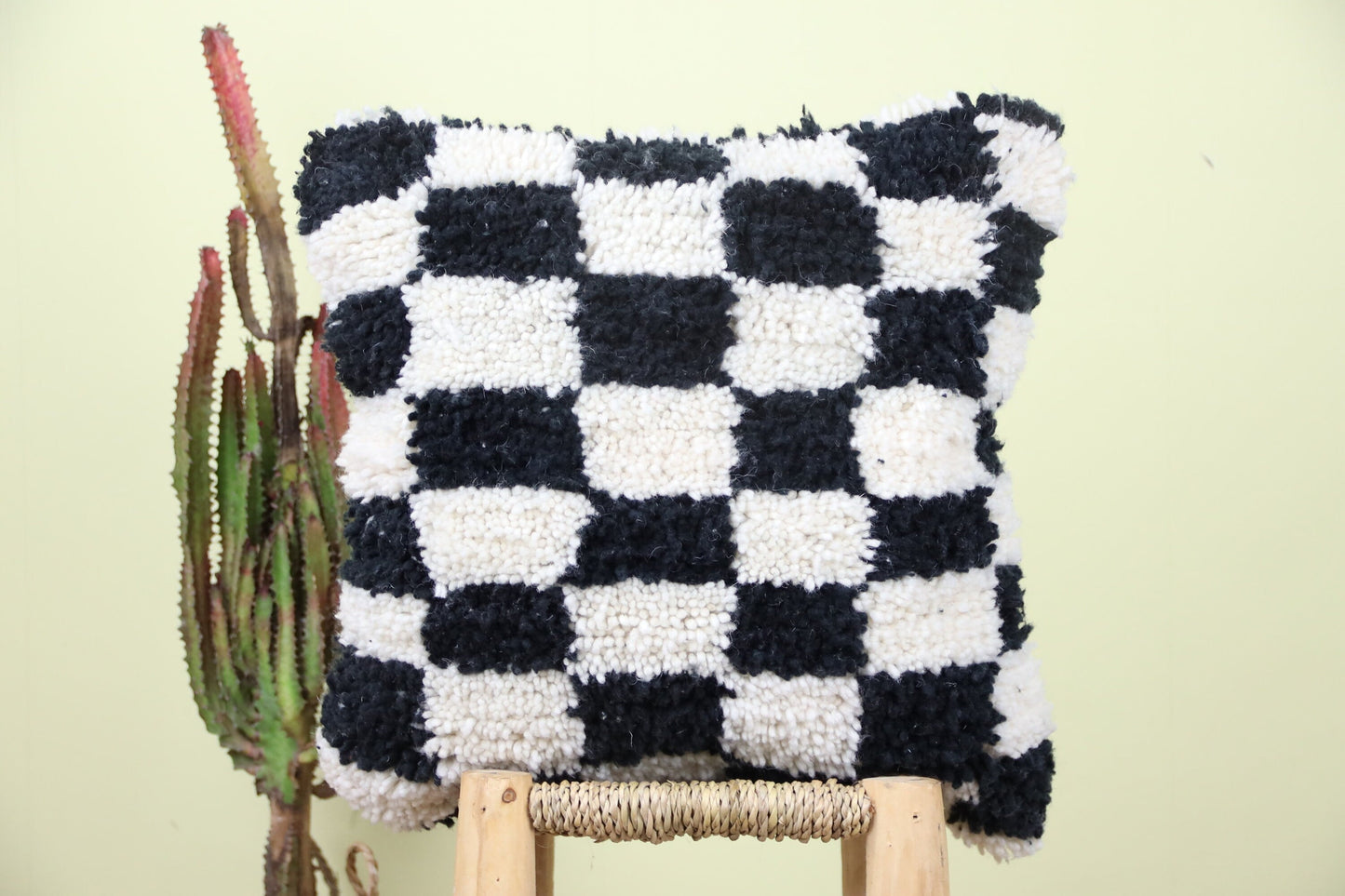 Tinezwa Checkered Pillow - TrendAura