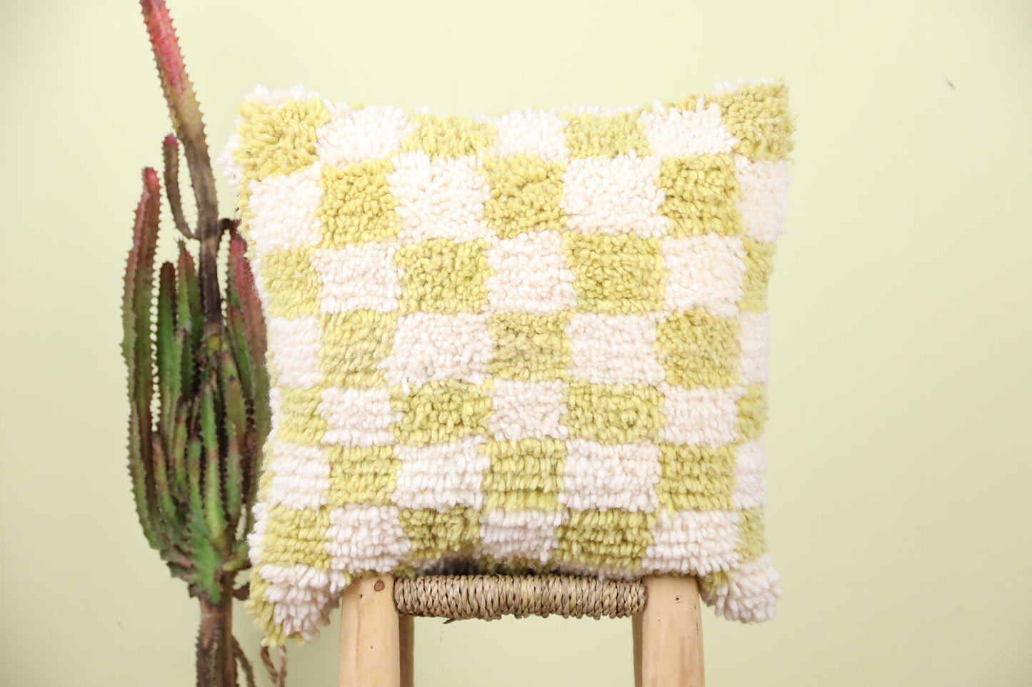 Ilan Checkered Pillow - TrendAura