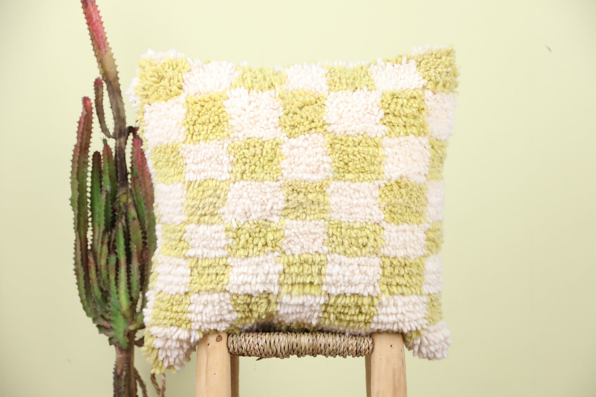 Ilan Checkered Pillow - TrendAura
