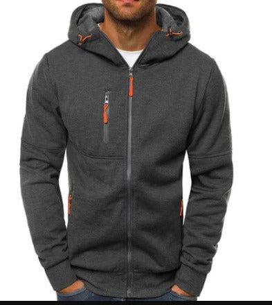 Warm Zip Up Hoodie for Men by TrendAura Mens Full Zip Hooded Sweatshirt with Pockets Casual Winter Outerwear