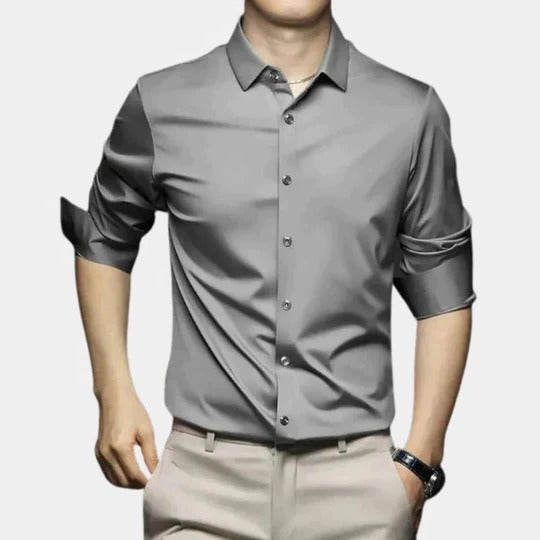 TrendAura Wrinkle Free Mens Shirt With Thermal Coverage And Structured Fit For Cold Weather Long Sleeve And Semi Formal