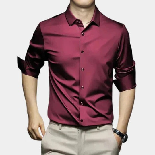 TrendAura Wrinkle Free Mens Shirt With Thermal Coverage And Structured Fit For Cold Weather Long Sleeve And Semi Formal
