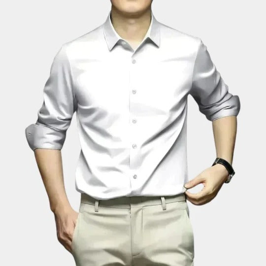 TrendAura Wrinkle Free Mens Shirt With Thermal Coverage And Structured Fit For Cold Weather Long Sleeve And Semi Formal