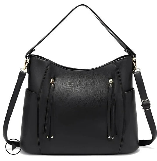 TrendAura Ladies Vintage Leather Bag - Secure Magnetic Flap Closure And Adjustable Strap
