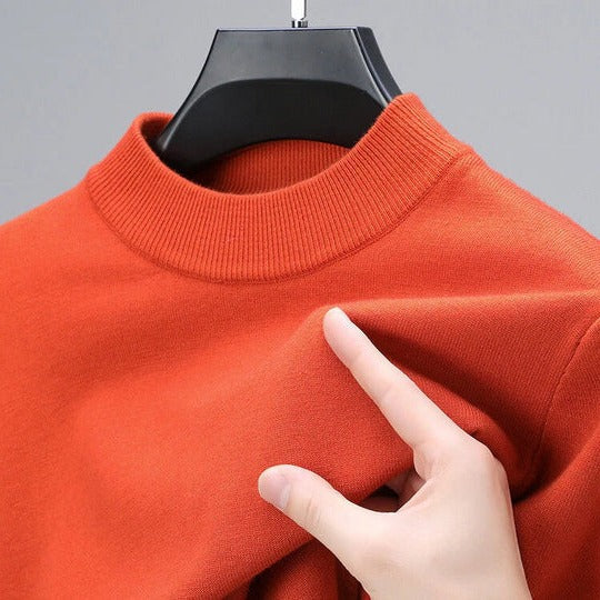 TrendAura Men's Cashmere Pullover Sweater With Structured Fit For Everyday Wear And Semi Formal Looks