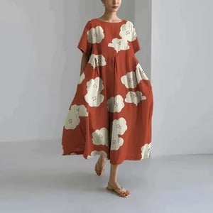 Dress with flora print