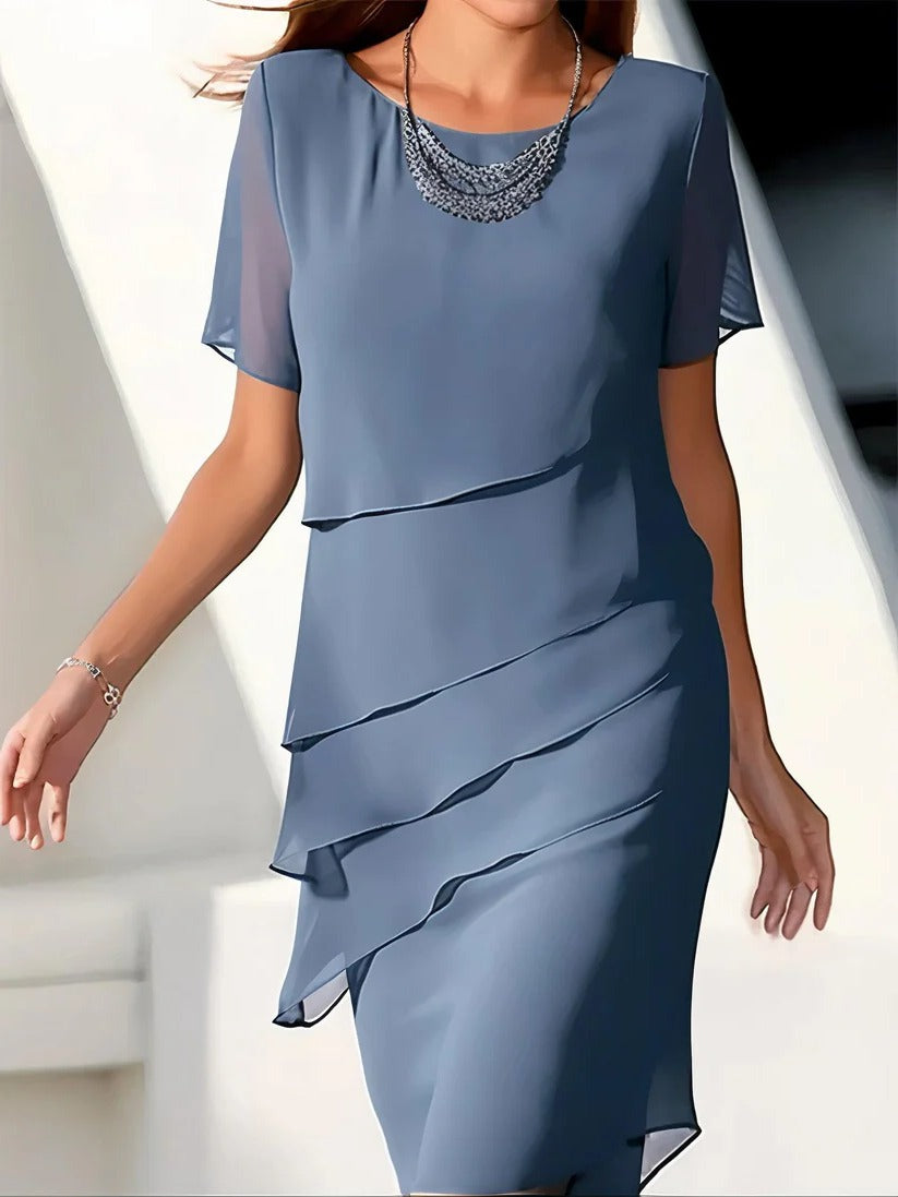 Chiffon Midi Dress