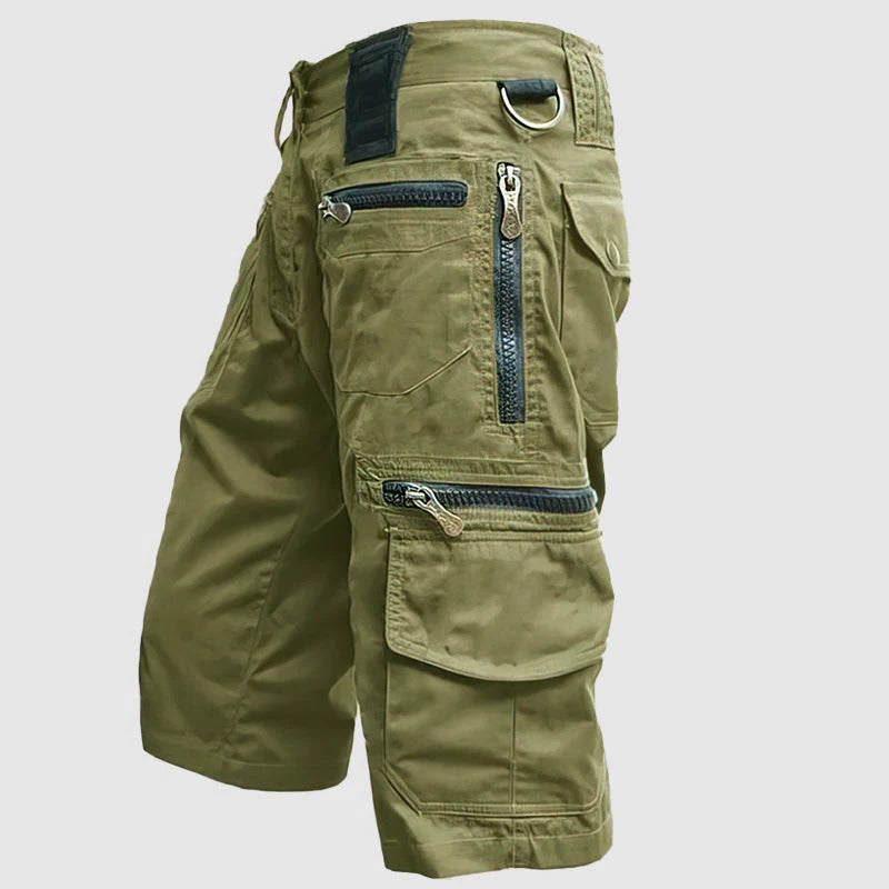 TrendAura Utility Cargo Shorts for Men Knee Length With Multiple Pockets for Outdoor and Everyday Wear