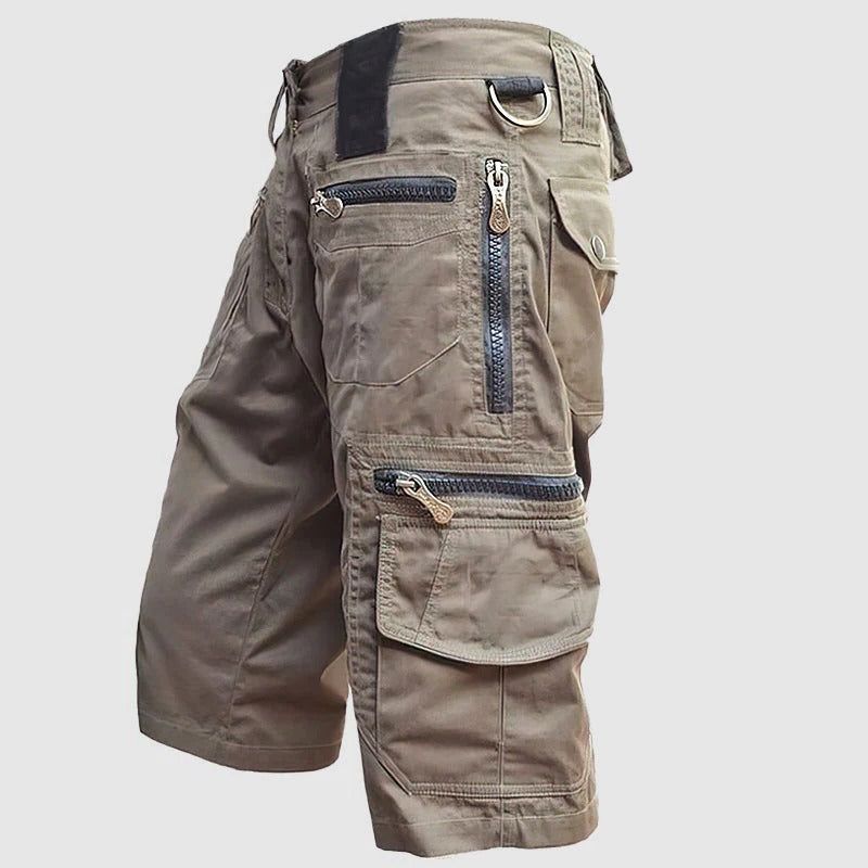 TrendAura Utility Cargo Shorts for Men Knee Length With Multiple Pockets for Outdoor and Everyday Wear