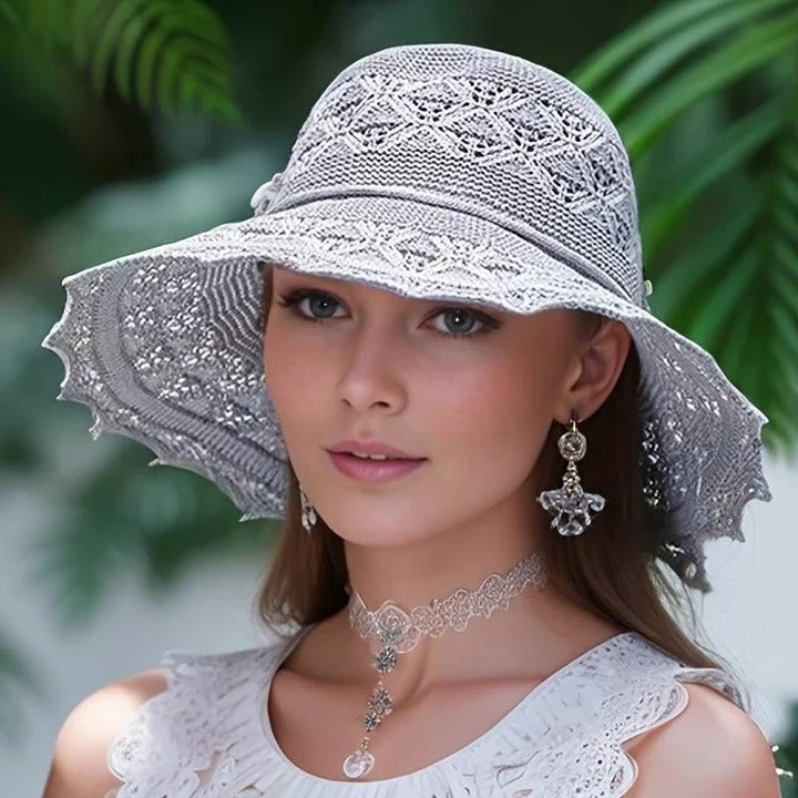 TrendAura Wide-Brim Sun Hat - All Day UV Protection With Elegant Summer Shade Everyday Comfort