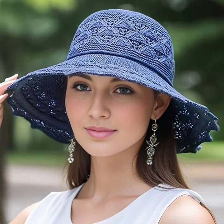 TrendAura Wide-Brim Sun Hat - All Day UV Protection With Elegant Summer Shade Everyday Comfort