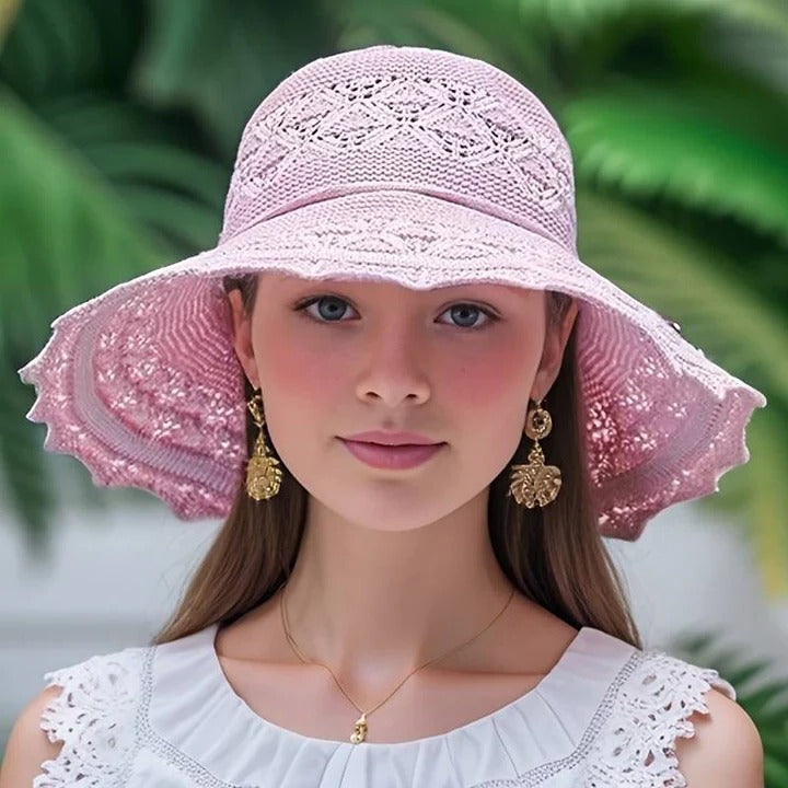 TrendAura Wide-Brim Sun Hat - All Day UV Protection With Elegant Summer Shade Everyday Comfort