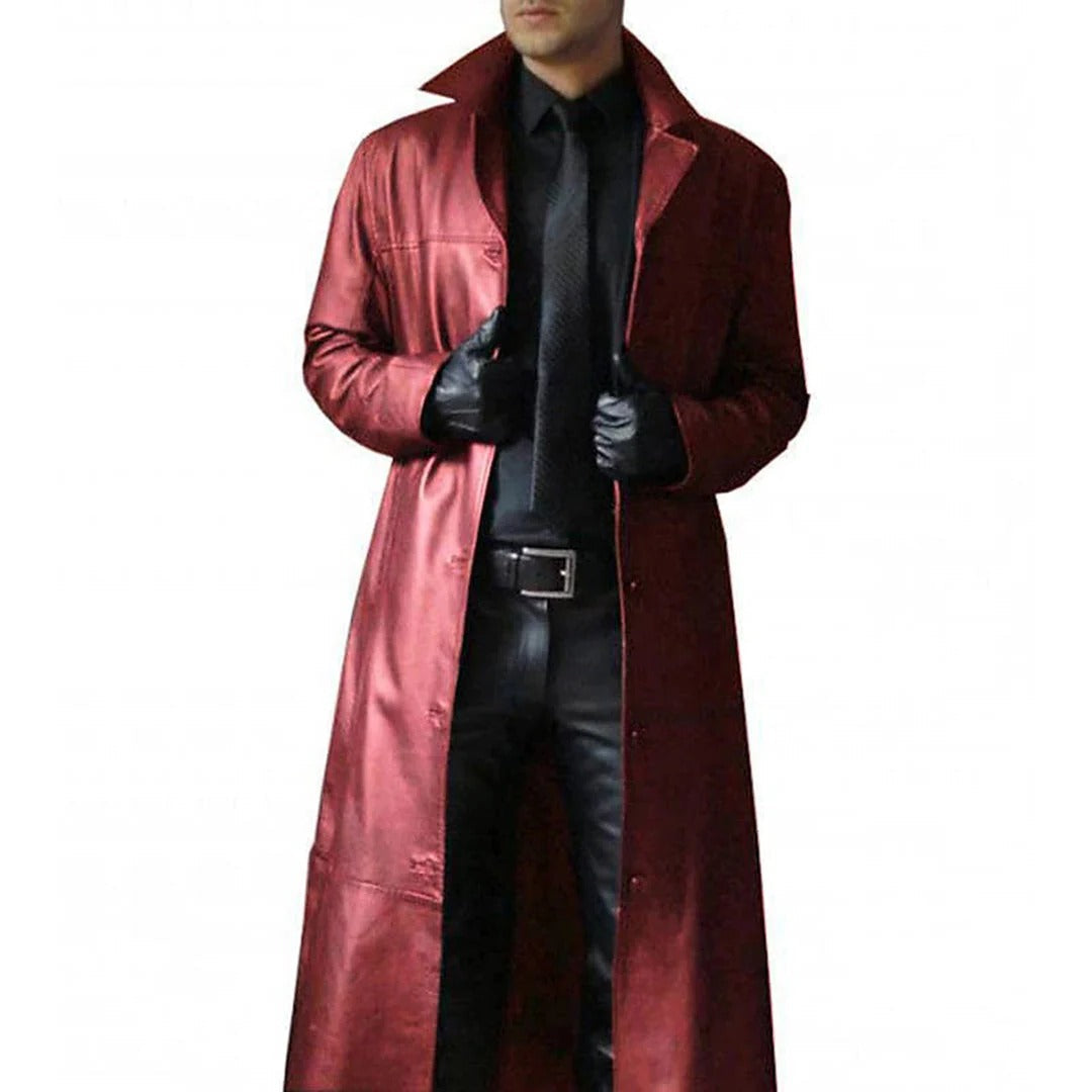 TrendAura Mens Long Trench Coat For Autumn And Winter Windproof Warmth And Formal Outerwear
